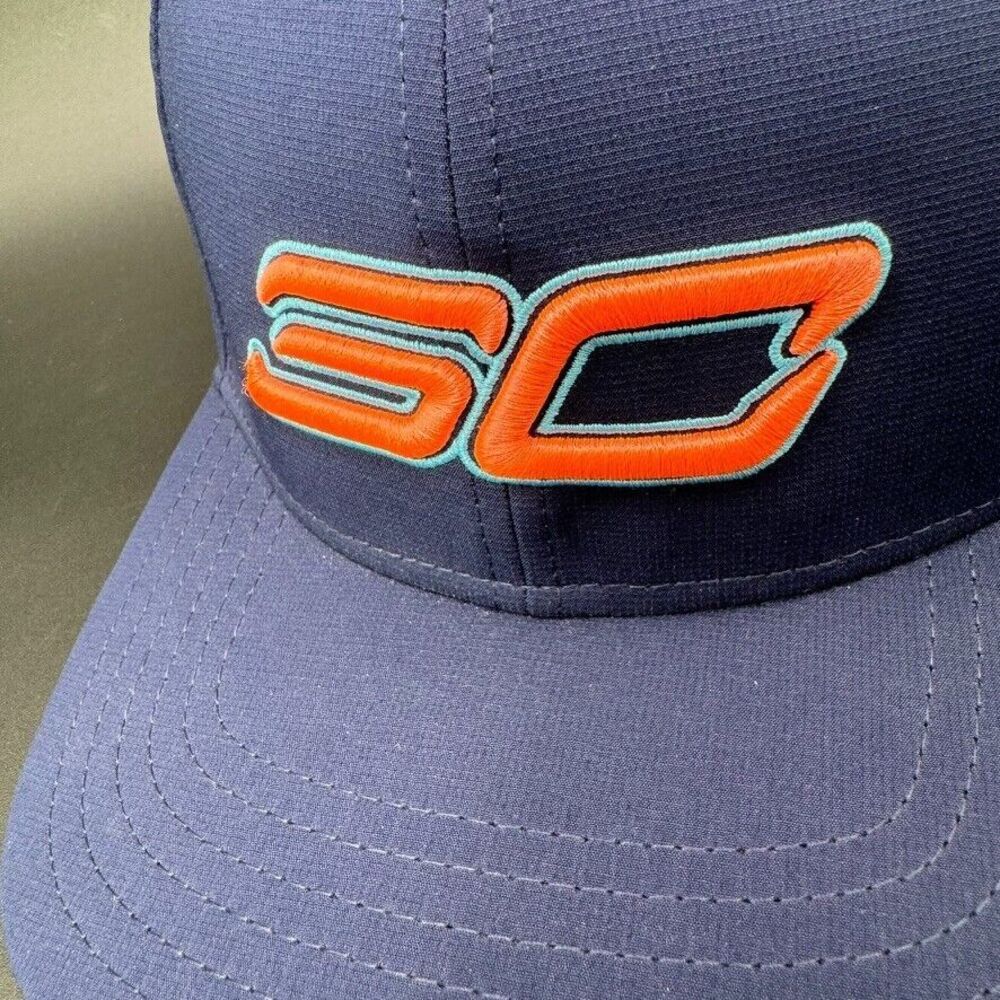 Stephen Curry Under Armour Snapback Script Logo Embroidered OSFA Blue Steph GSW - Picture 2 of 11